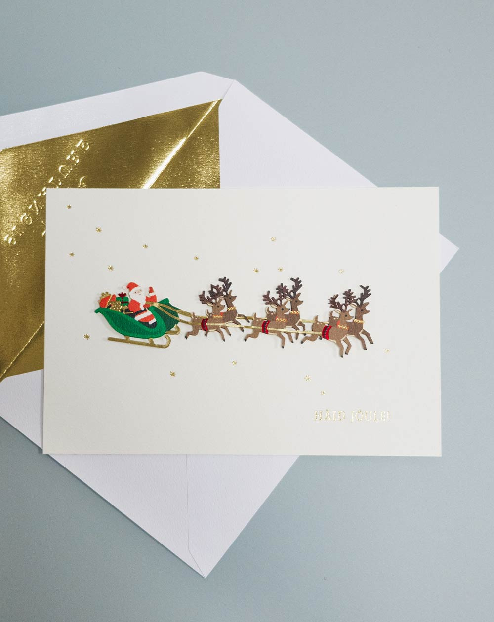 Hallmark Christmas Card Santa is coming - Agapics
