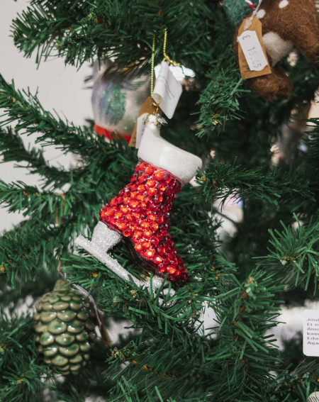 Jõulukuuse ehe Uisk klaasist - Pühade dekoratsioonid - Agapics