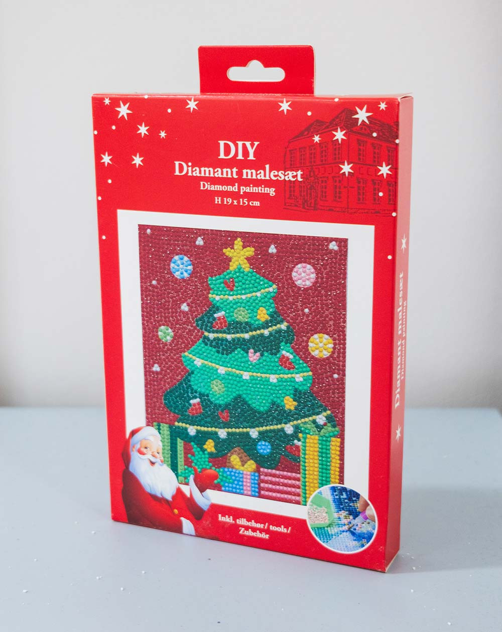 Diamond painting Christmas Tree 19 x 15cm - Agapics