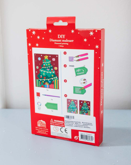 Diamond painting Christmas Tree 19 x 15cm - Agapics