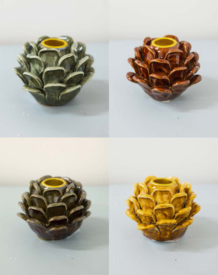 Candle holder Cone ceramic color variety - Christmas - Agapics