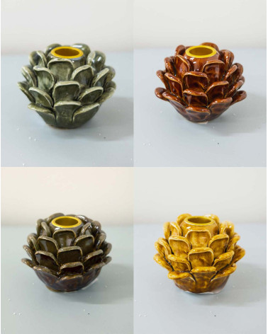Candle holder Cone ceramic color variety - Christmas - Agapics