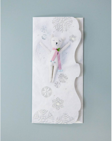 Hallmark Teddy bear in the snow