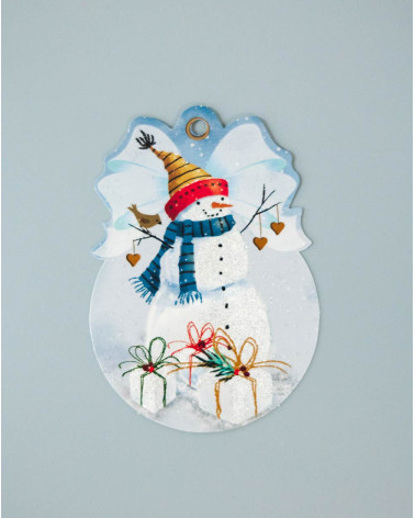 Hallmark Small Christmas Gift Bag Card Snowman