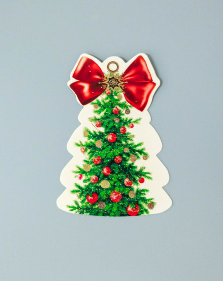 Hallmark Small Christmas Gift Bag Card Christmas Tree