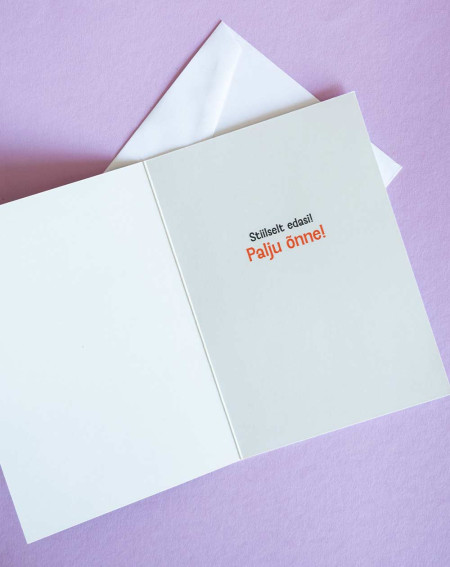 Avanti Card Lady and a dog