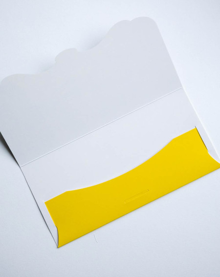 Hallmark Pocket Card Blue and white flowers