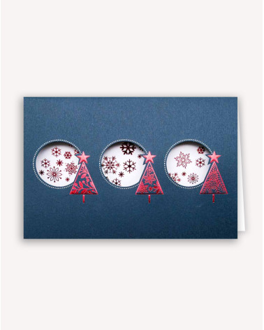 Christmas Card Three Rings - Agapics