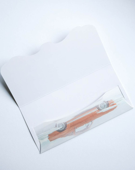 Taskuga Kaart Punane auto