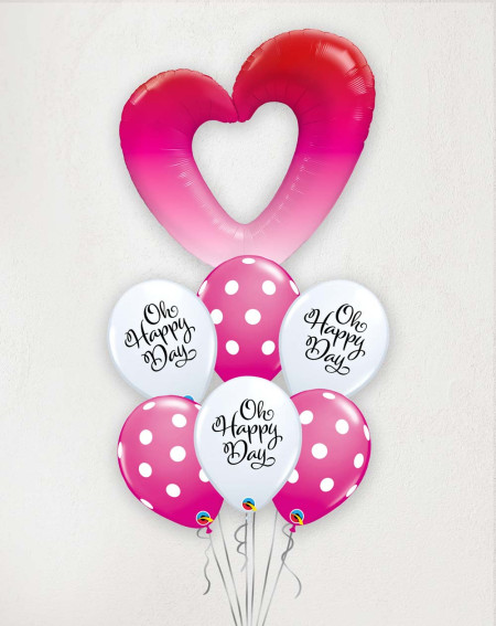 Big Balloon Bouquet Heart 106cm