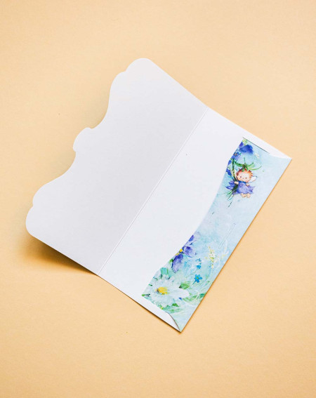 Hallmark Pocket Card Little Girl and flowers