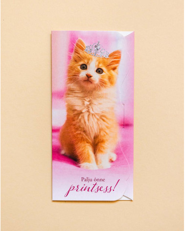 Hallmark Pocket Card Princess Kitten