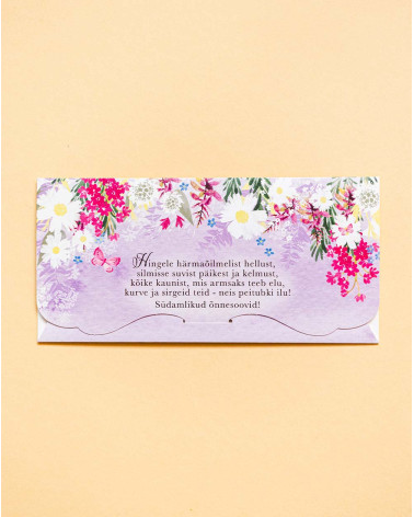 Hallmark Pocket Card Flowers and butterfly