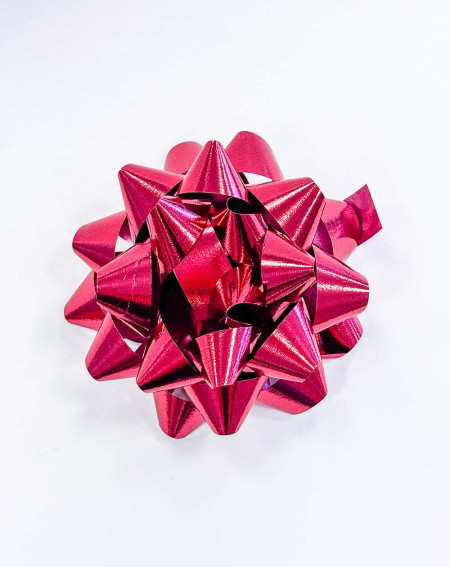 Big Rosette Burgundy red