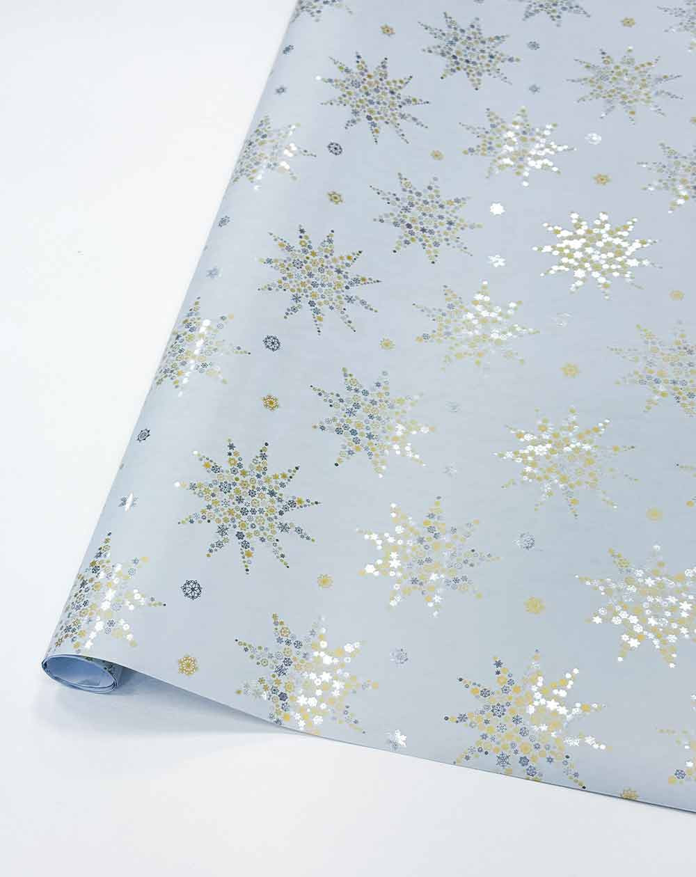 Wrapping paper Snowflakes 1,5m