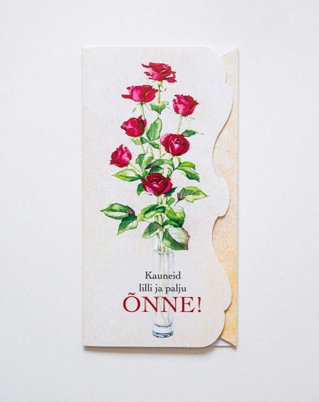 Hallmark Pocket Card Painted roses