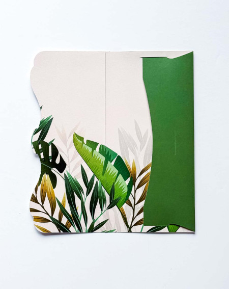 Pocket Card Woman with leaves