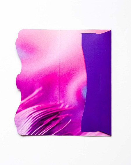 Pocket Card Purple Feathers