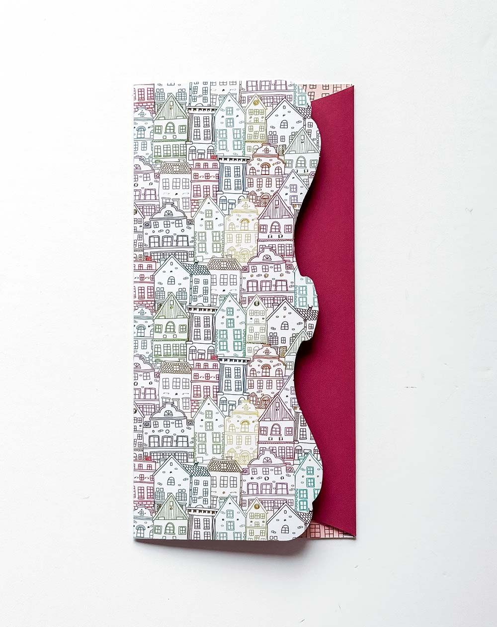 Pocket Card Colorful Houses