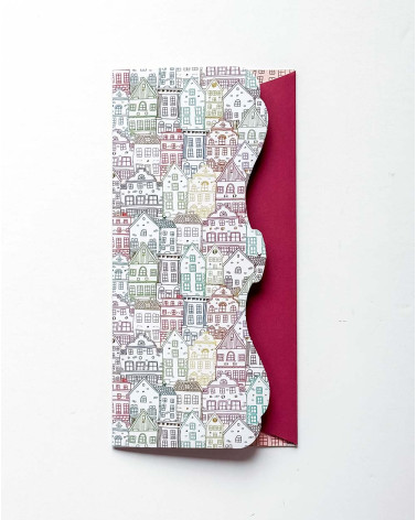 Pocket Card Colorful Houses