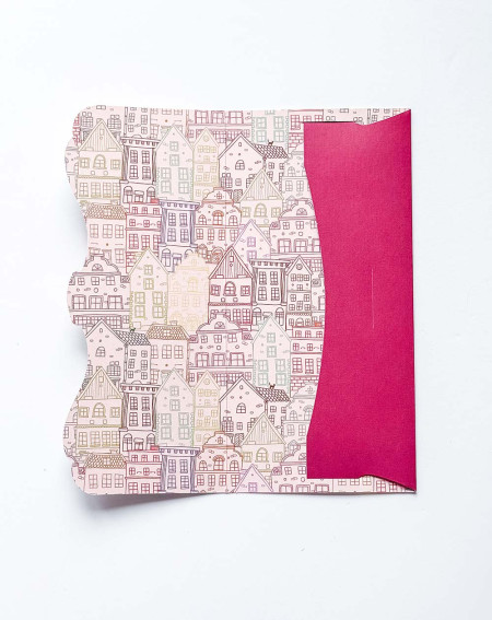 Pocket Card Colorful Houses