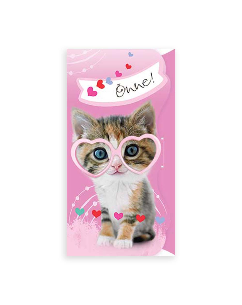Hallmark Pocket Card Kitten with glasses