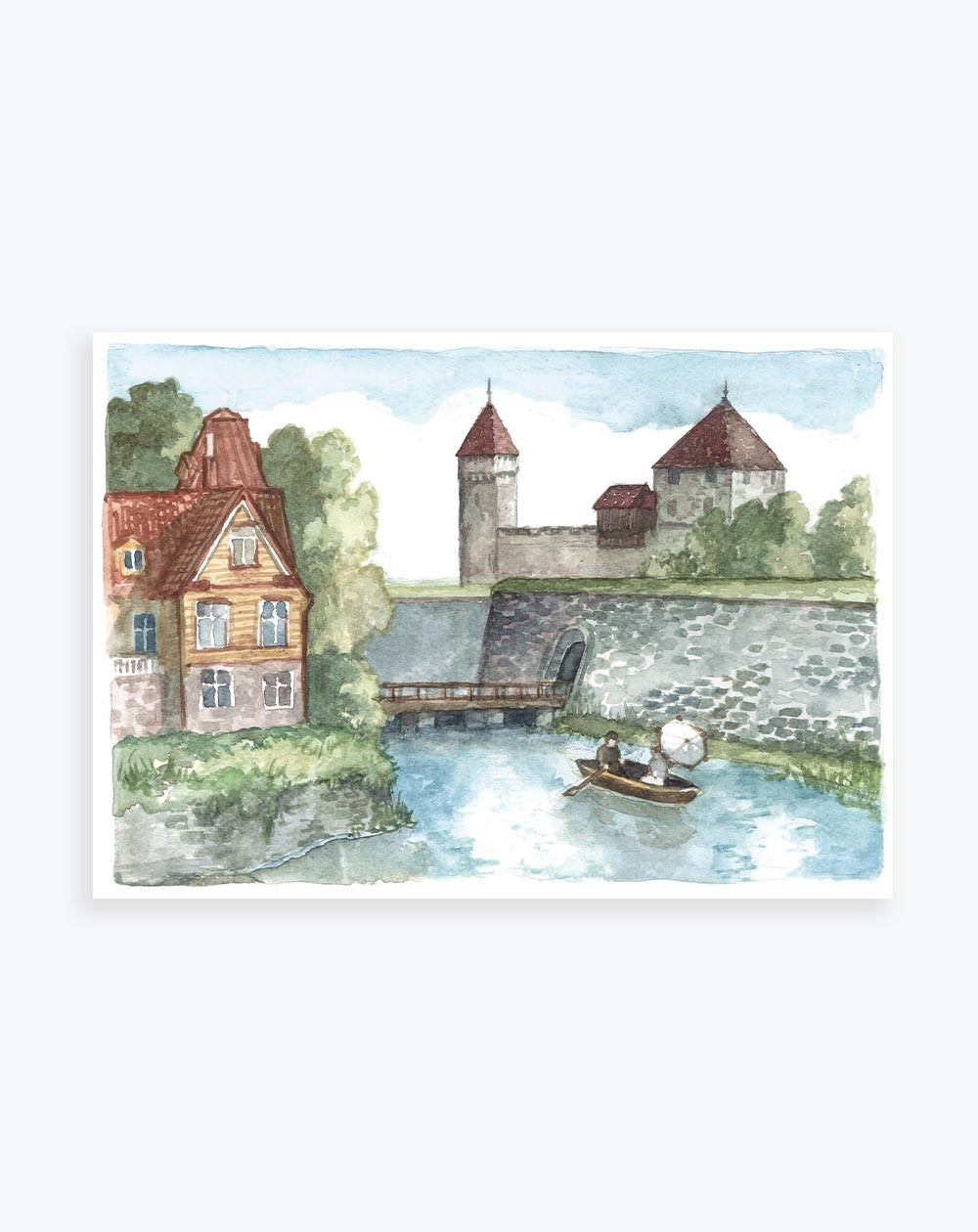 Turisti postkaart Kuressaare Loss