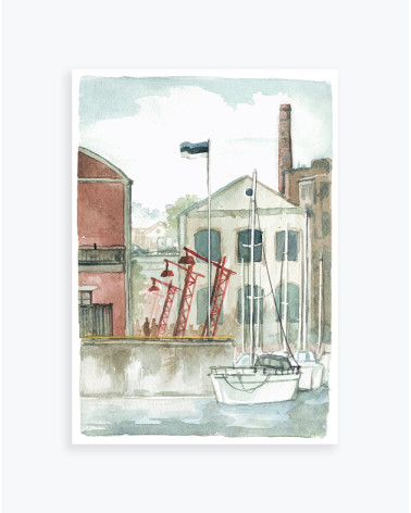 Turisti Postkaart Noblessner Tallinn