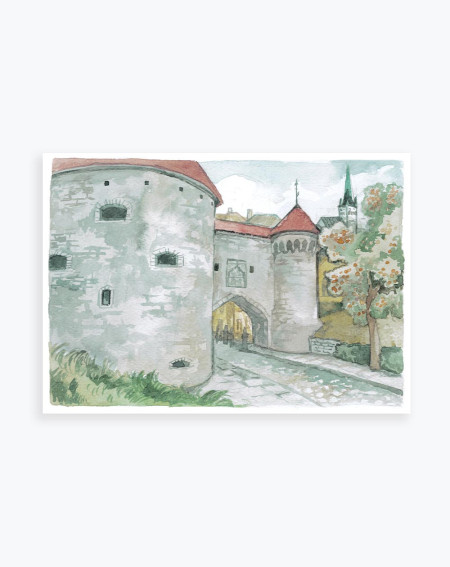 Tourist Postcard Fat Margaret Tower