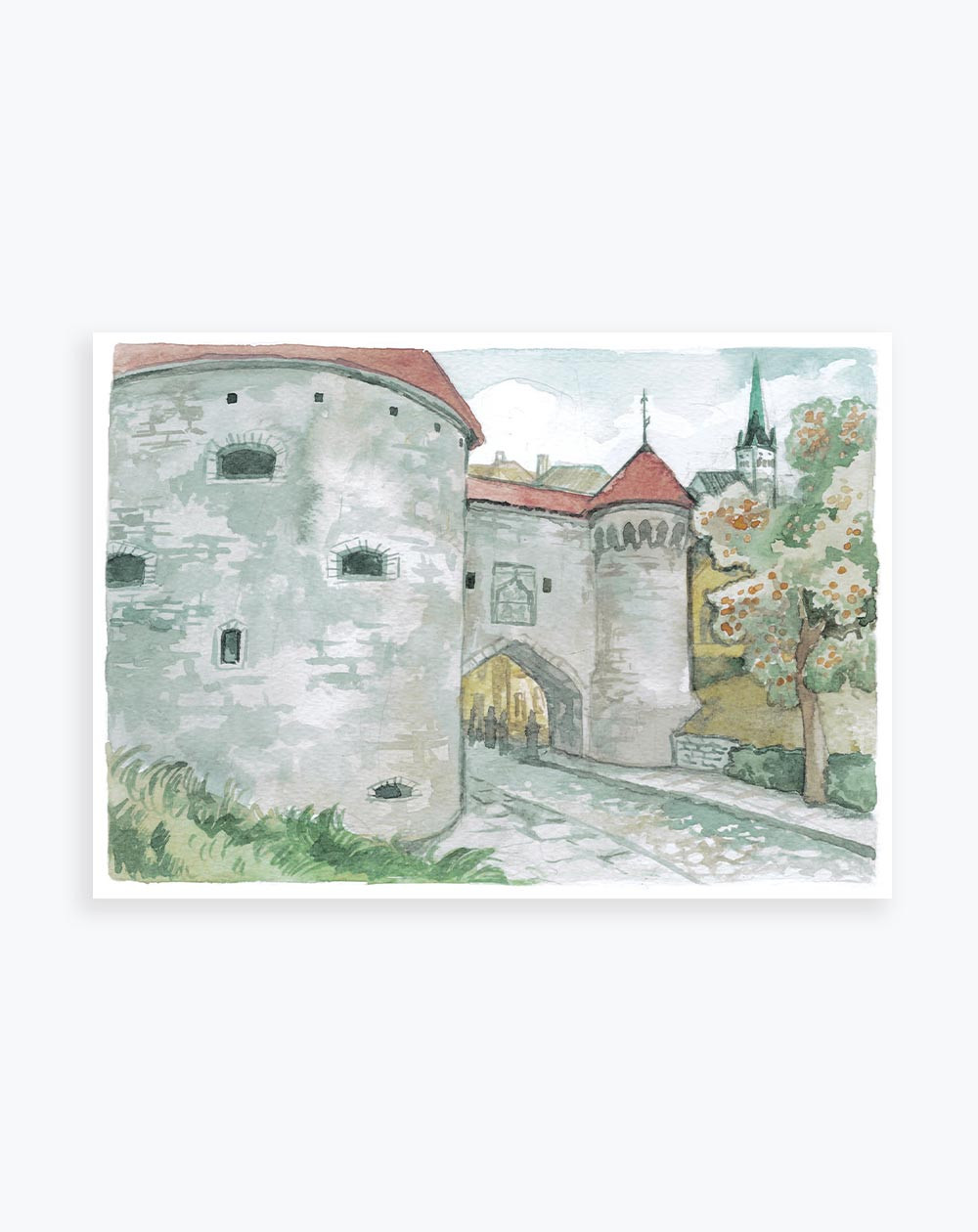 Tourist Postcard Fat Margaret Tower