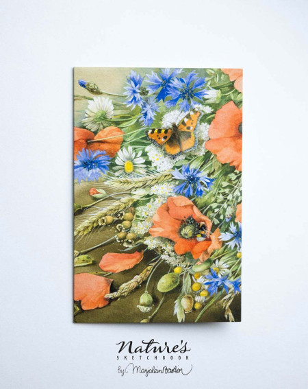 Card Marjolein Bastin Flowers and butterflies