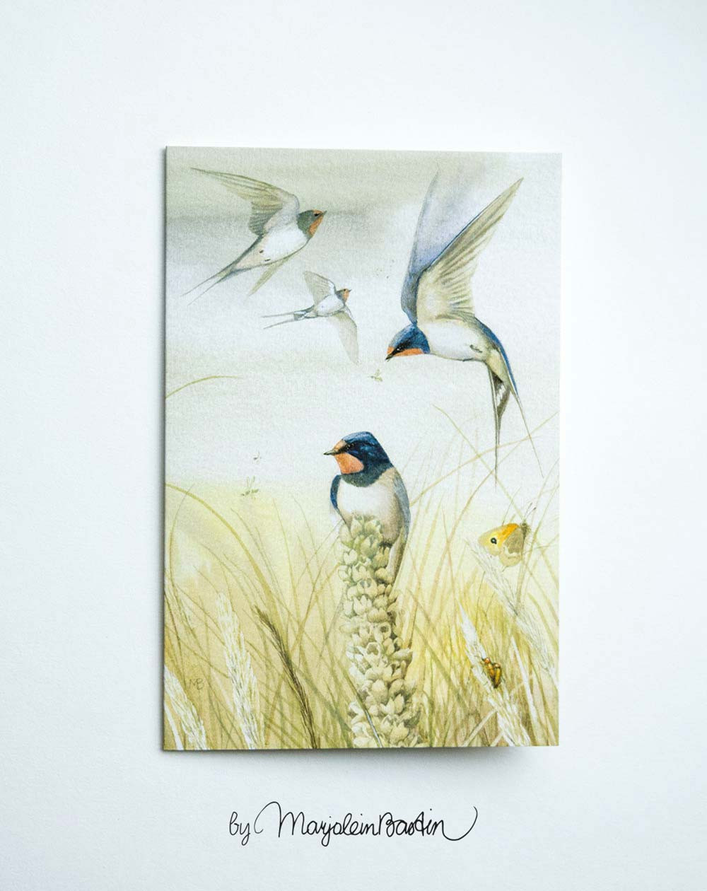 Card Marjolein Bastin Swallows