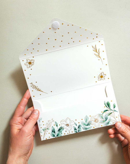 Envelope for money Flowers