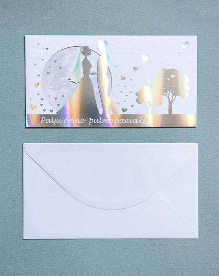 Card The bride and groom