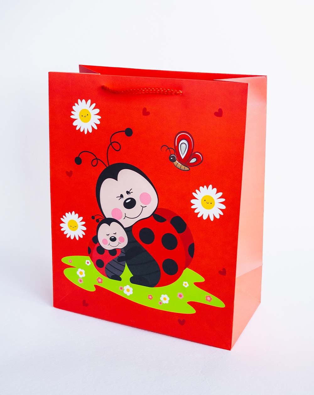 Large Gift Bag L Ladybugs