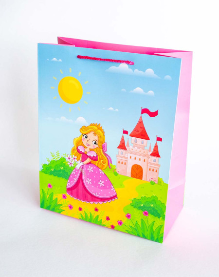 Large Gift Bag L Princess and castle
