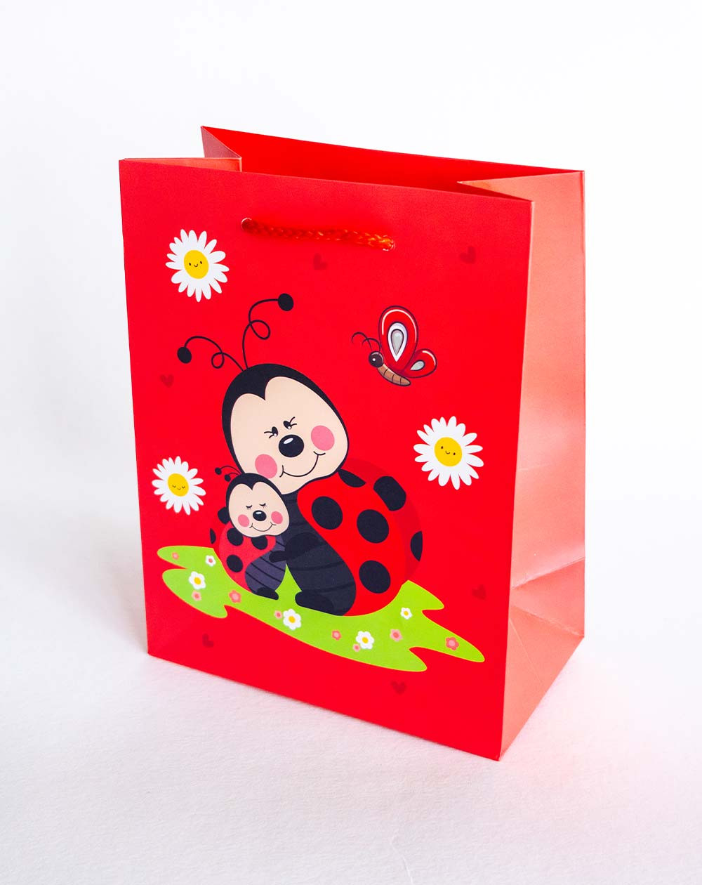 Medium Gift Bag M Ladybugs