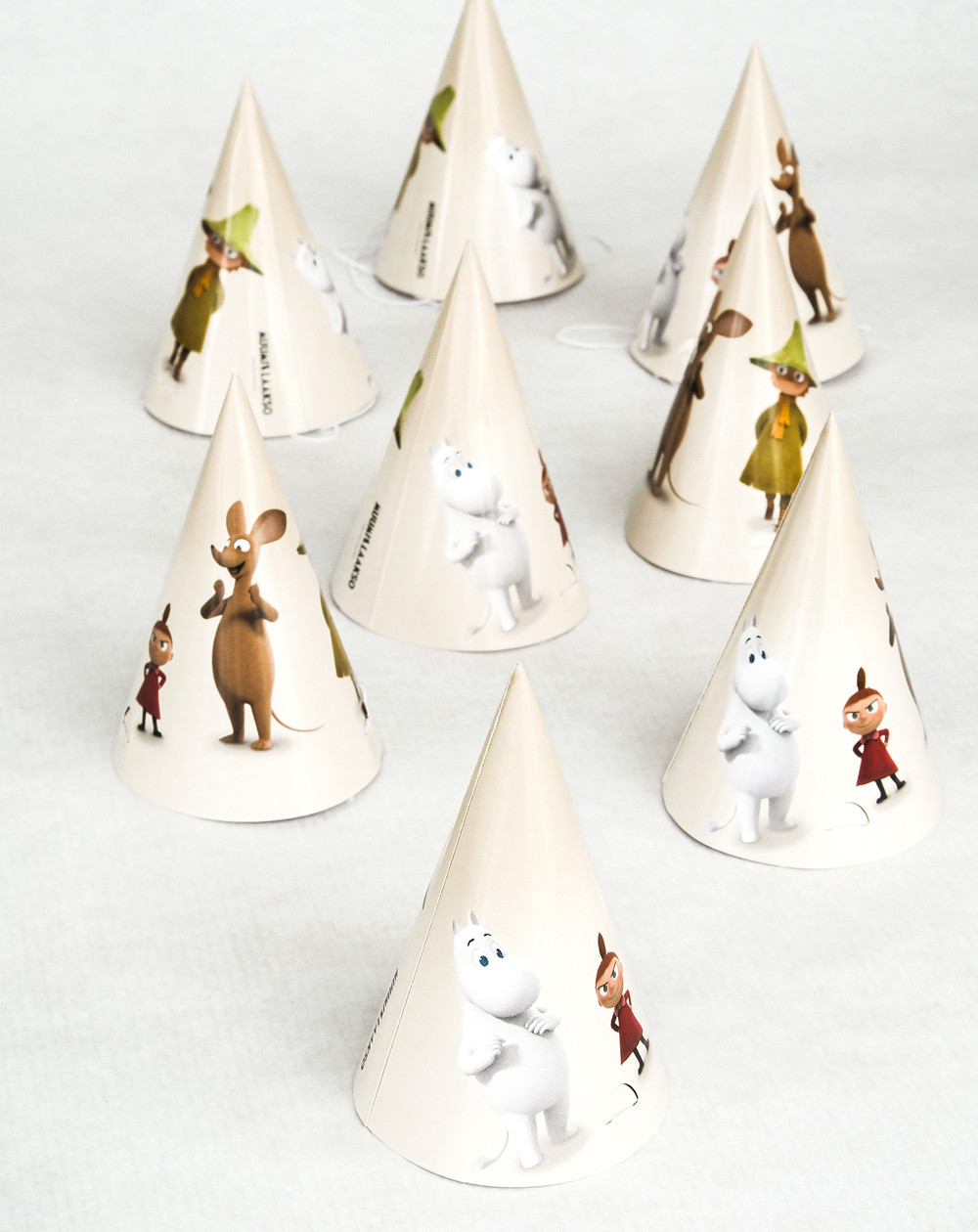 Party hats Mini 8pc Moomins