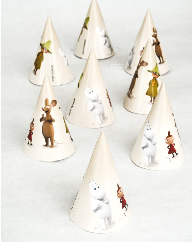 Party hats Mini 8pc Moomins