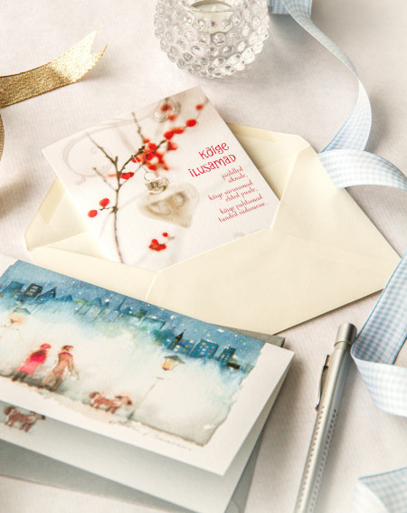 Hallmark Christmas Card Branch - Agapics