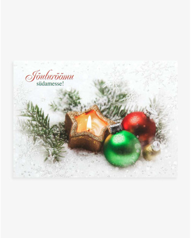 Christmas Card Candle Warmness - Agapics