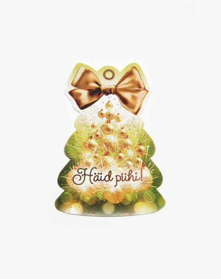 Small Christmas Card Shine -Gift bag card - Agapics