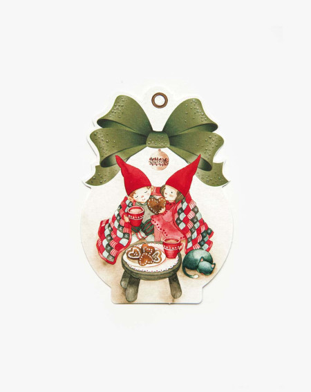 Small Christmas Card Warmness - Gift bag card - Agapics