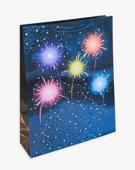 Extra large Gift Bag XL Fireworks - Christmas presents - Agapics