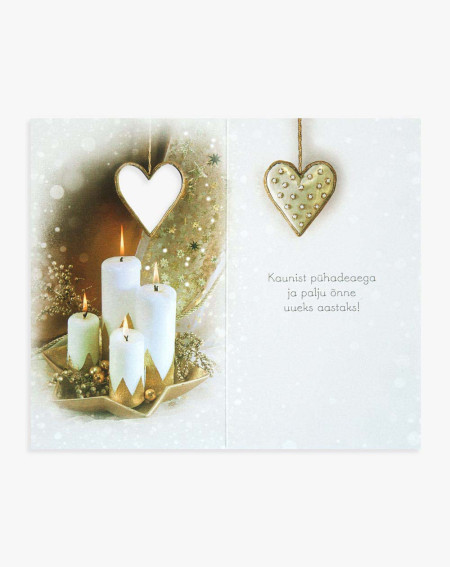 Christmas Card Candle Shine - Agapics