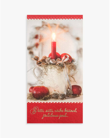 Christmas Card Candle Flame - Agapics