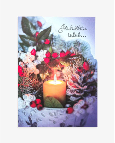 Christmas Card Candle light