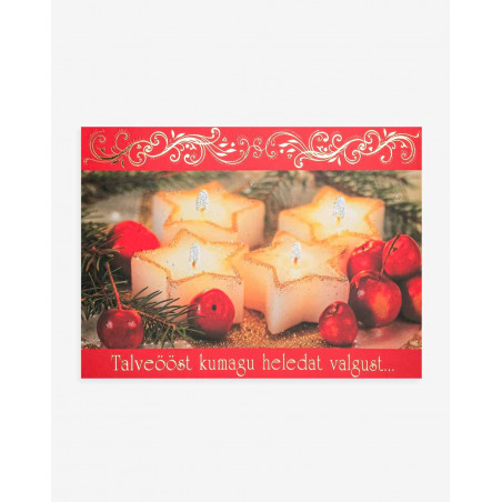 Christmas Card Star Candles - Agapics