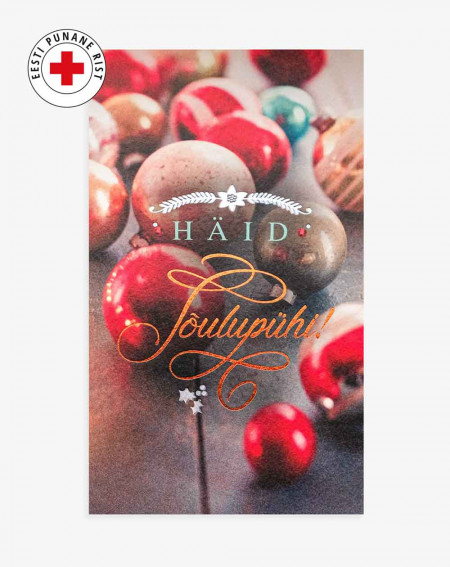 Card Red Cross Christmas for business