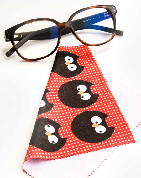 Glasses and screens cloth Owls - Agapics